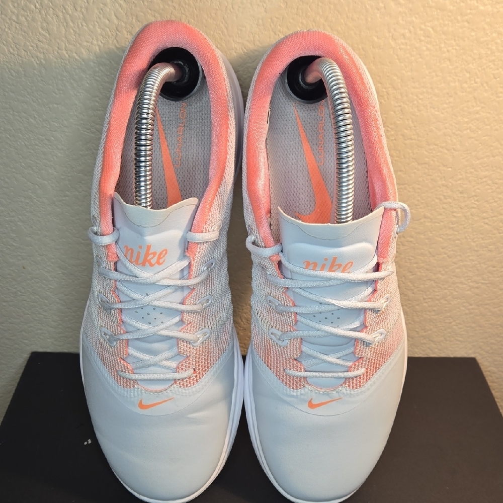 Nike Lunarlon‎ Empress 2 Golf Shoes Women's Size 9 Light Pink and White - Picture 9 of 12